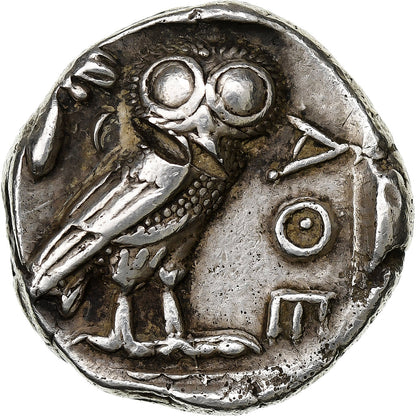 Αττική, 
  
  τετράδραχμο, 
  
  περ. 454-404 π.Χ